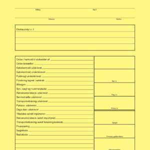 F132 Salgs-ekspeditionsmappe