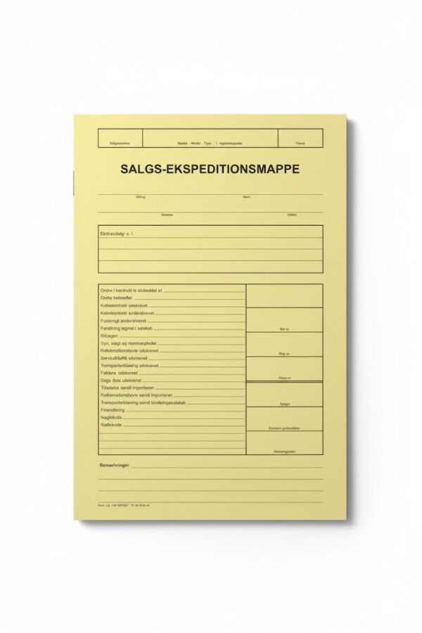 F132 Salgs-ekspeditionsmappe