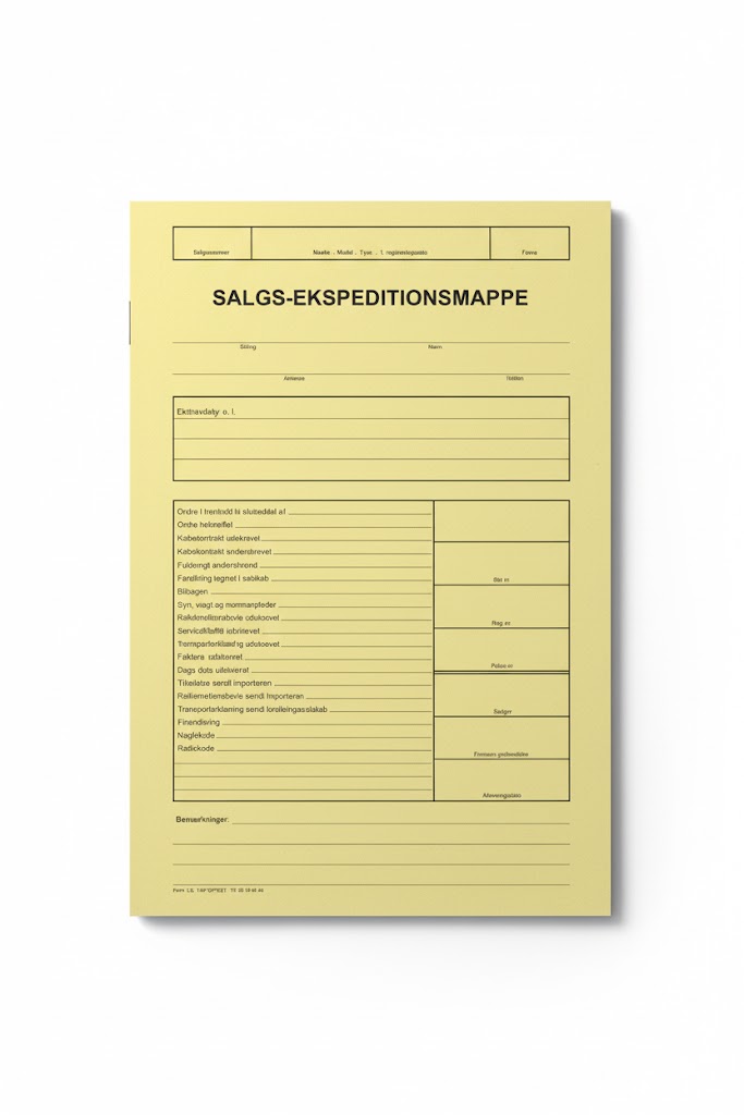 F132 Salgs-ekspeditionsmappe